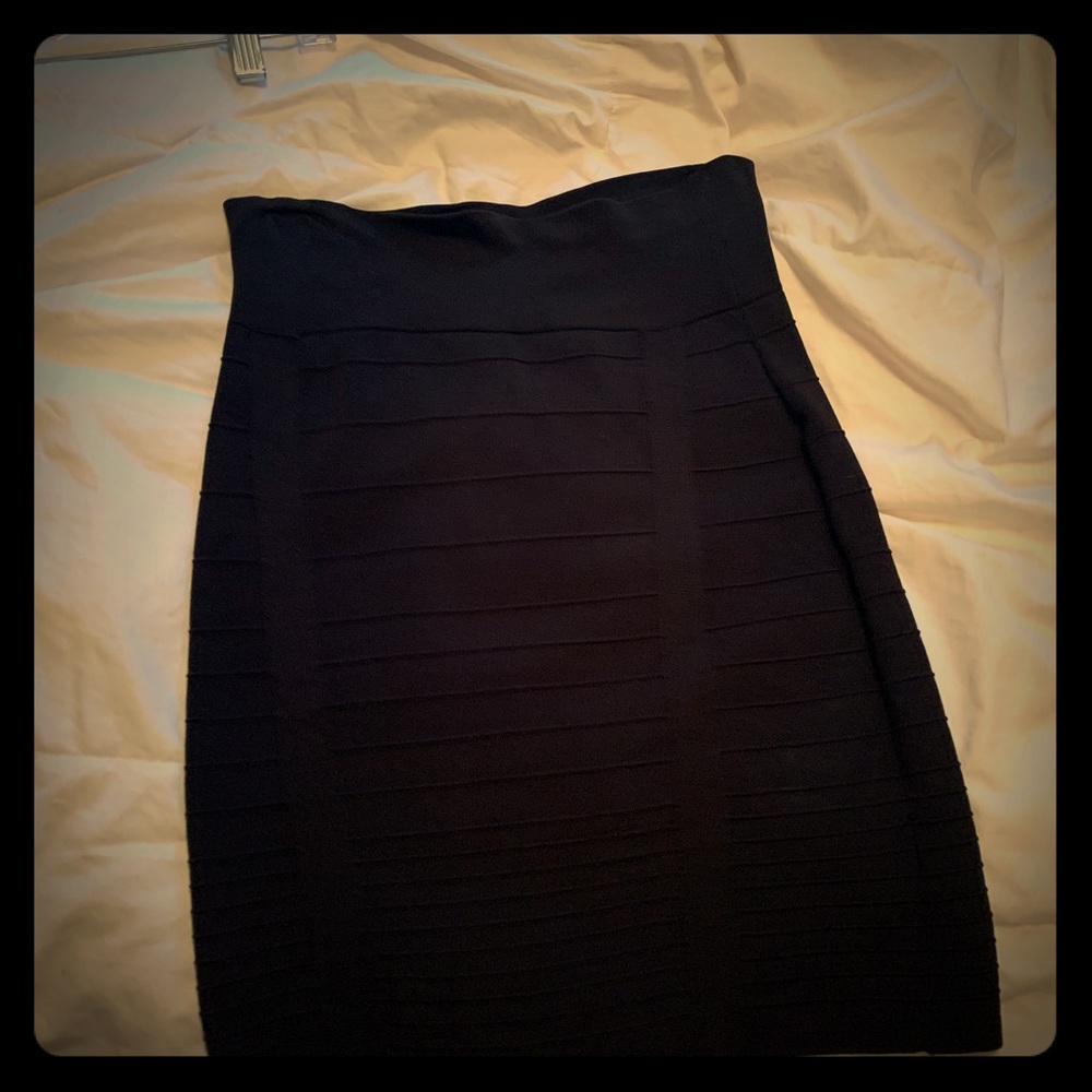 Black mini skirt